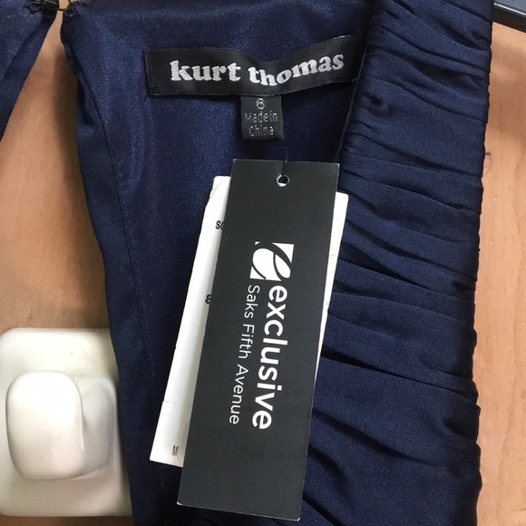 NWT Kurt Thomas Navy Gown - Picture 3 of 4